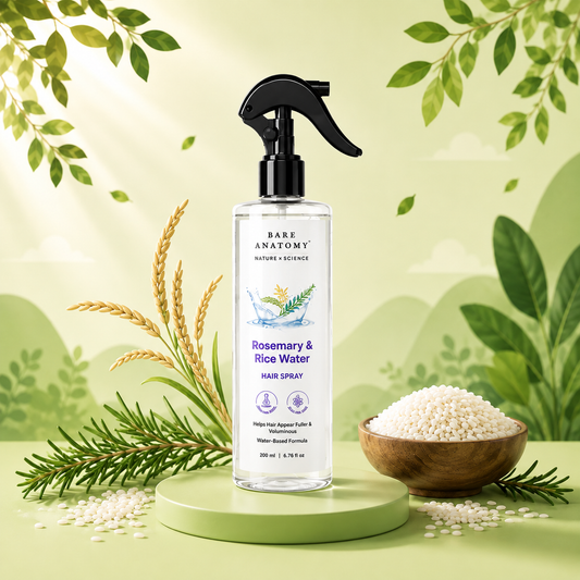 Rosemary & Rice Water Hair Spray- 200ml pack of 3 Natural Soft Hair Nourishing Hair